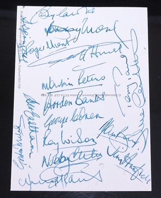 Lot 1288 - England 1966 World Cup winning squad, a...