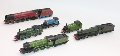 Lot 719 - Six unboxed 00 gauge locos: LNER 8509; BR/GW...