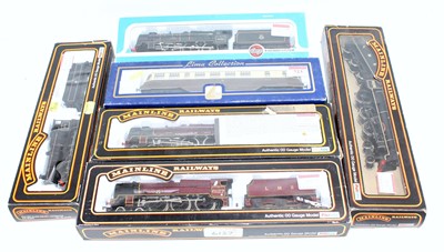 Lot 723 - Six locos: Lima GWR Railcar; Airfix 4-6-0,...