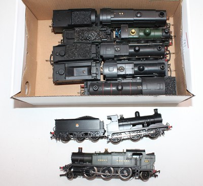 Lot 743 - Seven unboxed locos: Hornby Q weathered 0-6-0...