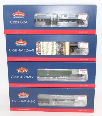 Lot 769 - Four 00 gauge Bachmann Branchline locos:...