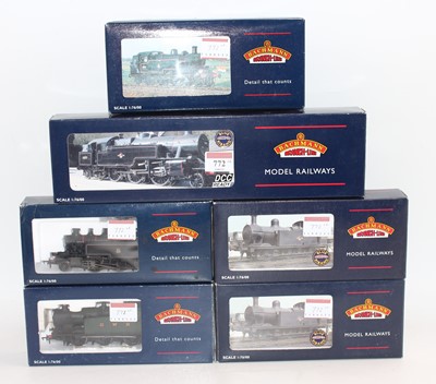 Lot 772 - Six 00 gauge Bachmann Branchline tank locos:...