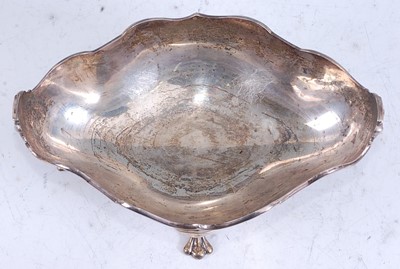 Lot 219 - An Art Deco silver sweetmeat dish, of lobed...