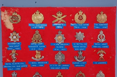 Lot 234 - A collection of cap badges and insignia to...