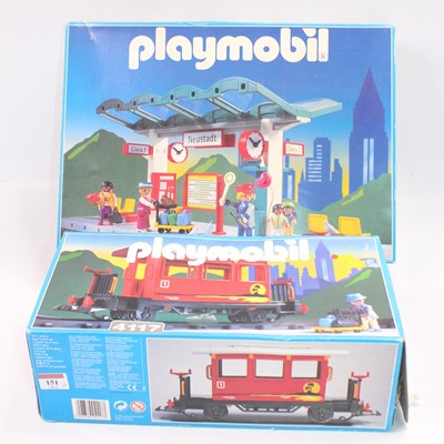 Lot 151 - Playmobil Boxed Train Accessory group, 2...