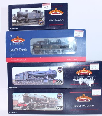 Lot 408 - Four Bachmann Branchline locos: 32-225 3F...