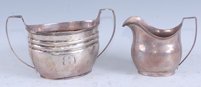 Lot 2107 - A late Georgian silver sugar bowl, of twin...