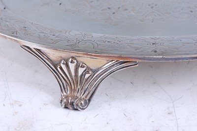 Lot 2120 - A late Victorian silver tray, having engraved...