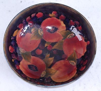 Lot 83 - A Moorcroft pottery circular fruit bowl in the...