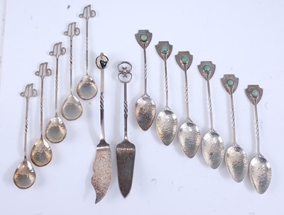 Lot 230 - A collection of sundry hammered sterling...