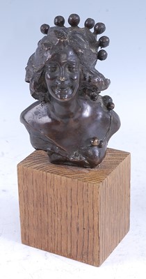 Lot 289 - Gabriele Parente (1875-1899) - bronze bust of...