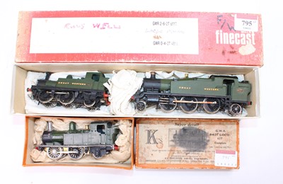 Lot 795 - 3 various kit built white metal locomotive to...