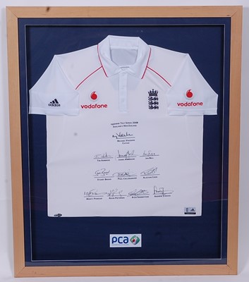 Lot 1286 - A multi-signed England Cricket shirt for the...