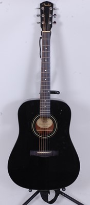 Lot 1005 - A Fender DG-5 BLK six string accoustic guitar,...