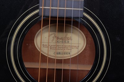 Lot 1005 - A Fender DG-5 BLK six string accoustic guitar,...