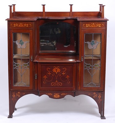 Lot 483 - An Art Nouveau Scottish School mahogany and...