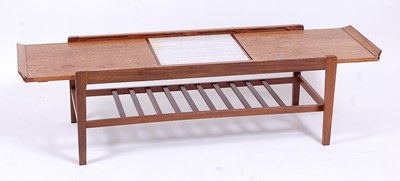 Lot 539 - A 1960s teak low rectangular coffee table by...