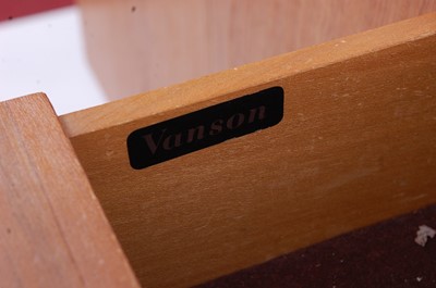 Lot 553 - A 1960s teak long sideboard by Vanson, having...