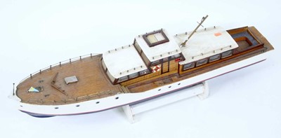 Lot 127 - A scratch built wooden and balsawood model of...