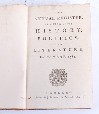 Lot 2052 - The Annual Register, Or A View Of The History,...