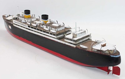 Lot 135 - A very large wooden, Scratch-built model of...