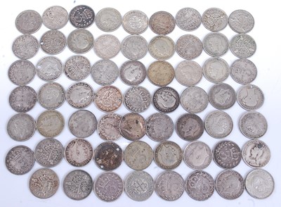 Lot 2089 - Great Britain, a collection of threepence's,...