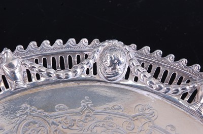 Lot 2124 - A Victorian silver circular salver, having...
