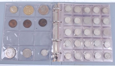 Lot 2135 - Great Britain and U.S.A, a folder of coins to...