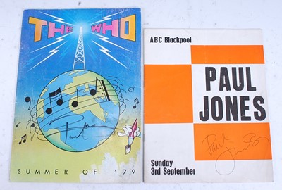 Lot 1126 - The Who, Summer of '79 tour programme, signed...
