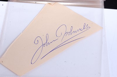 Lot 1191 - An autograph album containing various...