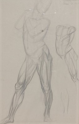 Lot 393 - Alexander Hodgkinson (1912-1984) - Male nude...