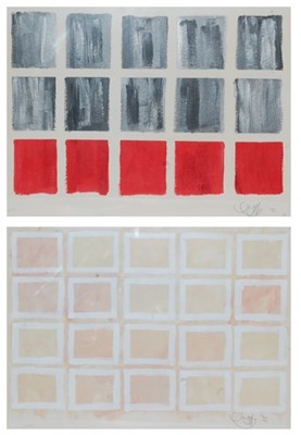 Lot 403 - Joe Gaffney - Untitled abstract, oil on wove...