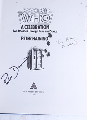 Lot 1103 - Peter Haining, Dr Who A Celebration annual,...