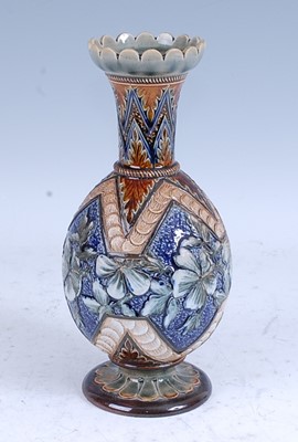 Lot 2 - An 1884 Doulton Lambeth stoneware vase, the...