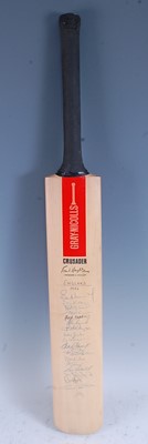 Lot 1276 - A Gray-Nicholls Crusader cricket bat, signed...