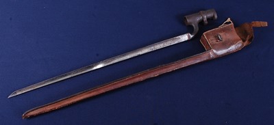 Lot 271 - A British 1853 pattern socket bayonet, the...