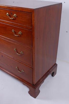 Lot 2469 - A George III mahogany squarefront chest,...