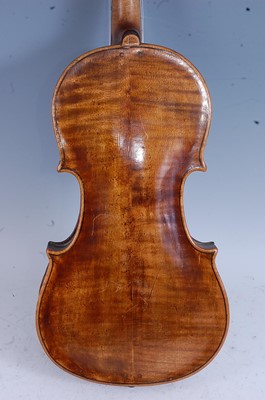 Lot 1001 - A 19th century violin, having a two piece...