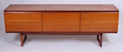 Lot 549 - A 1960s teak long sideboard by White & Newton...