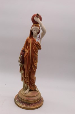 Lot 30 - A large Royal Worcester porcelain figure of a...