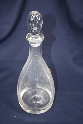 Lot 36 - A set of three 20th century glass decanters,...