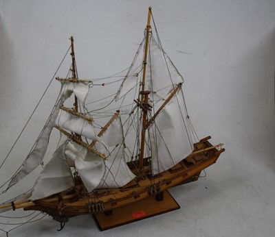 Lot 39 - A 20th century hand built wooden model of a...