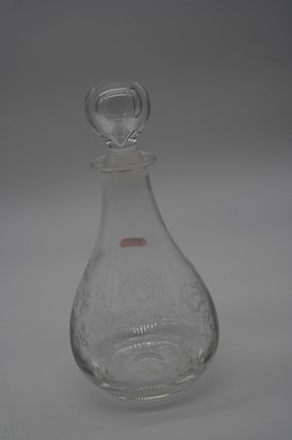 Lot 89 - A collection of five cut glass decanters