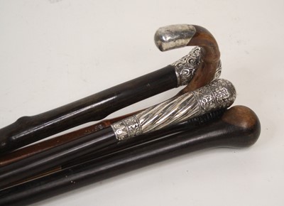 Lot 160 - A collection of walking sticks, to include...