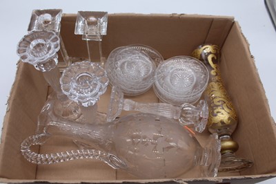 Lot 167 - A collection of cut crystal glass ware to...