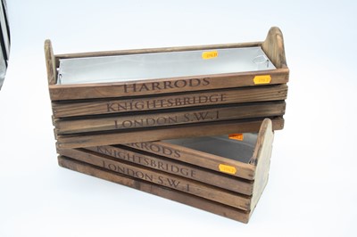 Lot 121 - A pair of reproduction Harrods champagne trays,...
