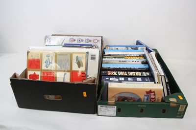 Lot 214 - Two boxes of military related books, to...