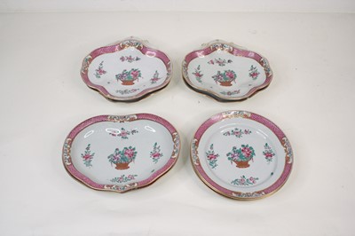Lot 126 - An 18th century style porcelain dessert...