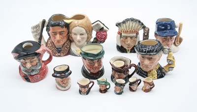 Lot 143 - A collection of Royal Doulton character jugs...