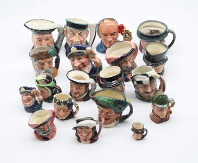 Lot 144 - A collection of Royal Doulton character jugs...